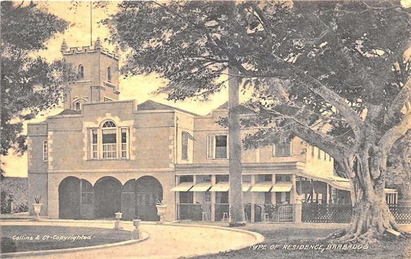 Barbados Type of Residence Postcard