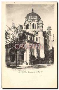 Old Postcard Dijon Judaica Jewish Synagogue