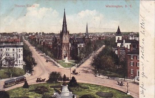 Thomas Circle Washington D C 1907