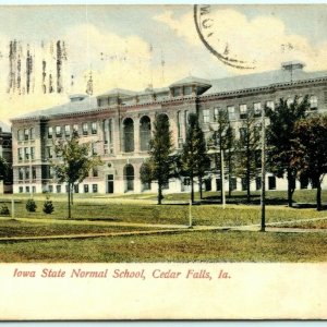 1906 Iowa State Normal School / University of Northern IA Photo Postcard UNI A4