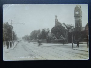 West Midlands WALSALL Arboretum Entrance Lichfield Rd c1907 RP Postcard by H.W.B