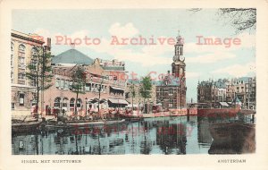 Netherlands, Amsterdam, Singel Met Munttoren