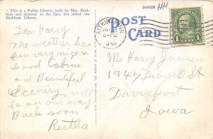 Buckham Library Faribault MN USA Postcard