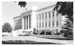 Albany Oregon Court House Real Photo Antique Postcard K60789