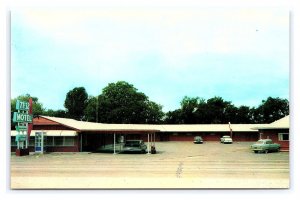 77-32 Motel & Cafe Headquarters For Fisherman Lake Murray & Texhaoma Postcard