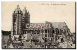 Noyon Old Postcard The cathedral has theft & # 39oiseau