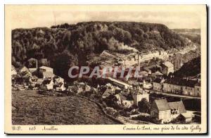 Old Postcard Avallon Cousin the Bridge view taken from Cote Gally