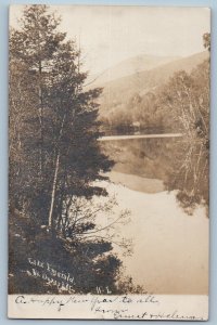 Dorset Vermont VT Postcard RPPC Photo Lake Emerald 1906 Antique Posted