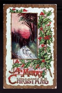 1909 Christmas Picture Postcard Detroit MI!