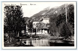 Wrangell Alaska AK Postcard RPPC Photo Pullen House Skagway 1953 Vintage Posted