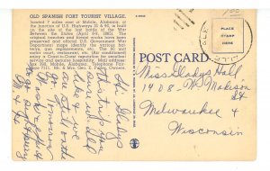 AL - Mobile. Old Spanish Fort Tourist Village & Texaco  Gas Station  