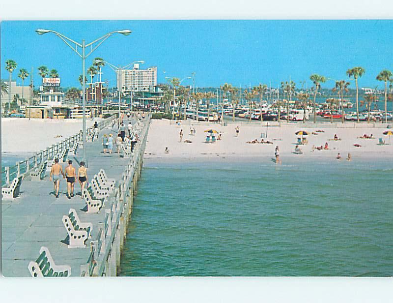 Unused Pre-1980 SCENE AT BEACH Clearwater Florida FL M6765