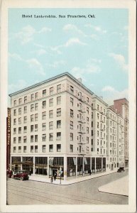 Hotel Lankershim San Francisco CA California Unused Kropp Postcard F55