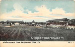 Snapshot of York Fairgrounds York, Pennsylvania, PA, USA Horse Racing Unused 