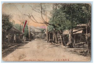 c1910 Scene at Tagami Mogi Road Nagasaki Japan Antique Unposted Postcard