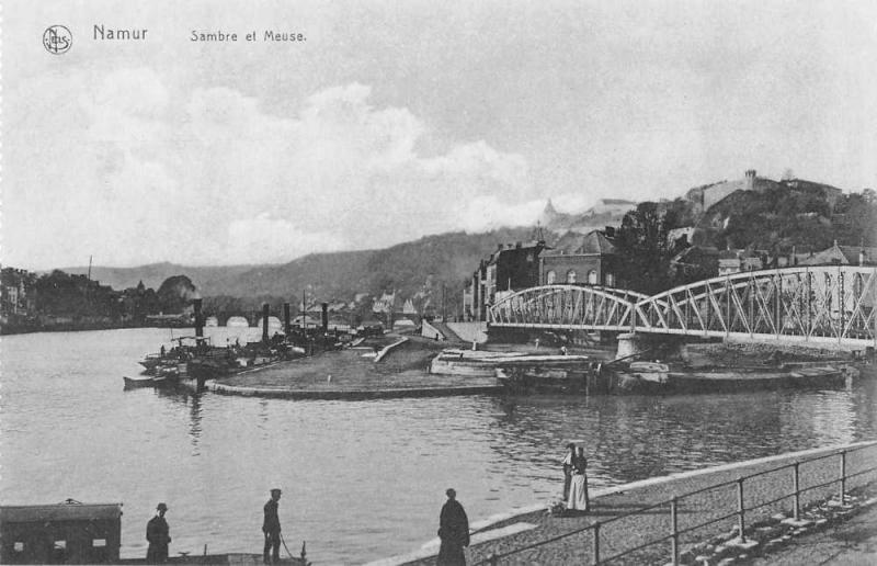 Namur Belgium Sambre-et-Meuse Scenic View Antique Postcard J48081