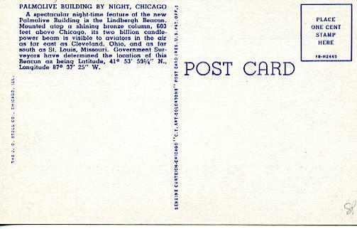 IL - Chicago. Palmolive Building by night