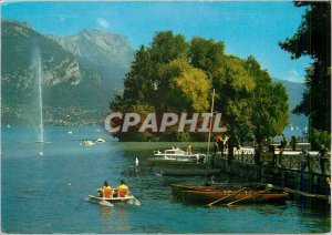'Modern Postcard Lac D''Annecy (Haute Savoie in Annecy Lake Isle of Swans Tou...
