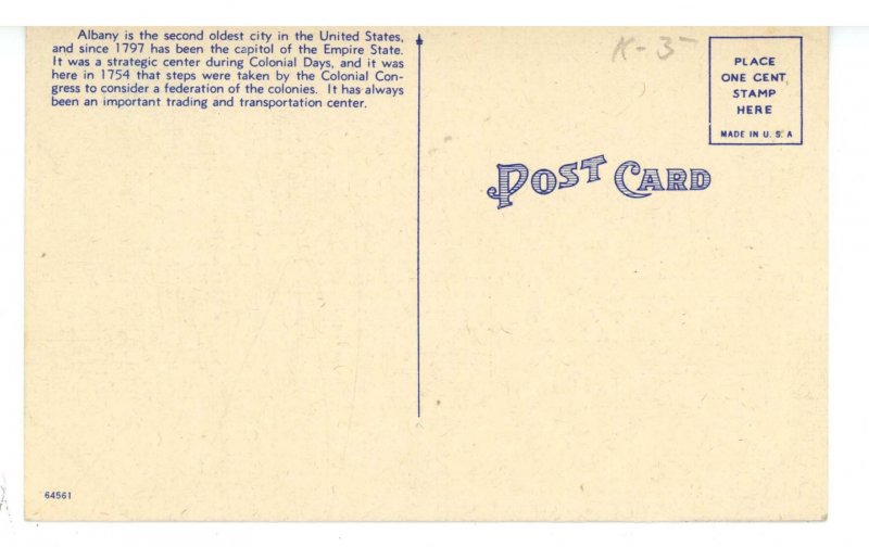 NY - Albany. NY Central Railroad Station 