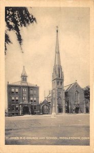 Saint John R.C. Church And School  Middletown CT 