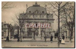 Old Postcard Bank Caisse d & # 39Epargne Troyes