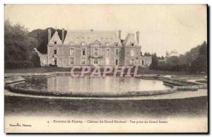 Old Postcard Around Fecamp Chataeu large Daubeuf View from the large pool