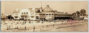 1920's-30's Beach & Casino Santa Cruz, CA 3 1/2 X 9 3/4 RPPC Real Photo #6G