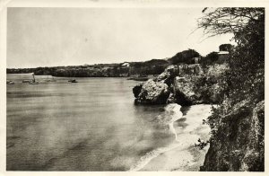 curacao, Bandabou, Bay of Westpunt (1952) RPPC Postcard