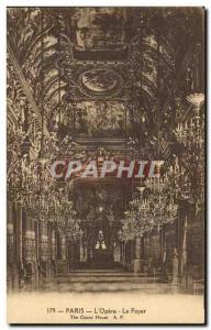 Paris Old Postcard L & # 39opera The fireplace