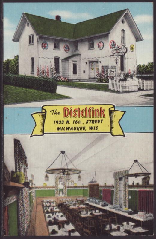 The Distelfink,Milwaukee,WI Postcard