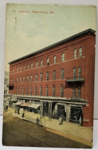 Hagerstown Maryland The Baldwin House Colored Photo Postcard E1