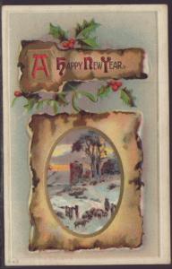 A Happy New Year,Scene Postcard