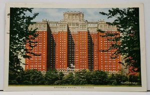 Chicago THE STEVENS HOTEL 1940s Postcard H5