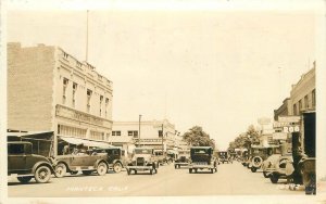 Postcard RPPC California Manteca automobiles Street Scene 23-7364