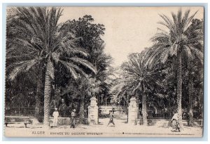 c1910 Entree Du Square Breeson Algers Algeria Antique Unposted Postcard 