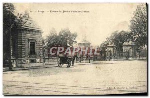 Old Postcard Liege Entree Du Jardin D & # 39Acclimatation