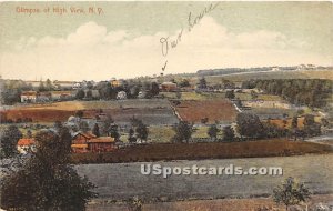 Birds Eye View - High View, New York NY Postcard
