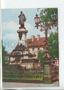 465862 POLAND Warsaw monument to Mickiewicz Old Russian edition postcard
