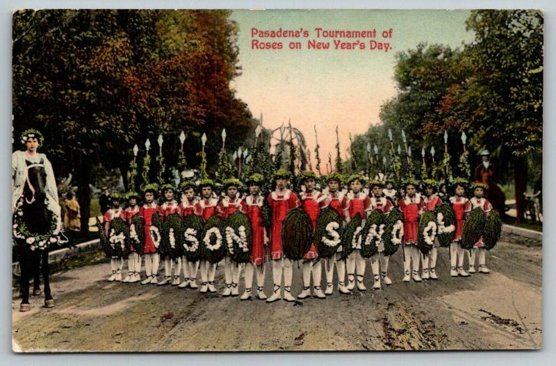 Pasadena CA~Tournament of Roses Parade~Madison School~Gladiator Kids~1910