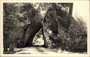 Yosemite National Park California CA Arch Rock Vintage Real Photo Postcard