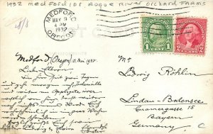 Medford Oregon Rogue Orchard Farms Pear Blossoms 1 RPPC Postcard 25-11230