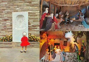 GATLINBURG, TN Tennessee  CHRISTUS GARDENS  Little Girl~Nativity+  *3* Postcards