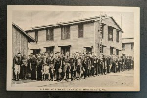 Mint Vintage US Military Mess Hall Camp Humphreys VA Postcard RPPC