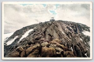 Pikes Peak Colorado~Summit House On Summit From Below~Detroit Publishing #6320