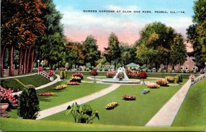 Illinois Peoria Glen Oak Park Sunken Gardens