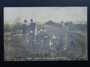 H.R.H. PRINCE GEORGE Prince of Wales & Children c1906 RP Postcard by Lafayette