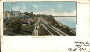 Milwaukee WI Whitefish Bay Resort c1900 Used Private Mailing Card