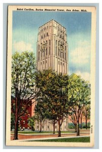 Vintage 1944 Postcard Post Baird Carillon Burton Memorial Tower Ann Arbor MI