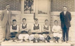 Union Center Indiana 1913-1914 Basketball Team Champions, Basketball Unused 