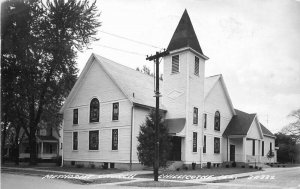 Chillicothe Illinois Methodist Church 1957 RPPC Photo Postcard Cook 11811